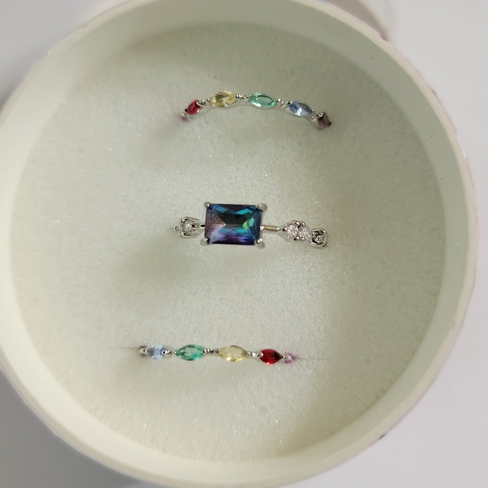 B.P. Rainbow Shimmer Trio, set of 3, sz 6